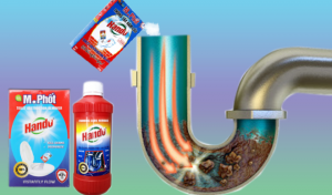 Bột thông cống Hando có tác dụng nhanh và mạnh mẽ
